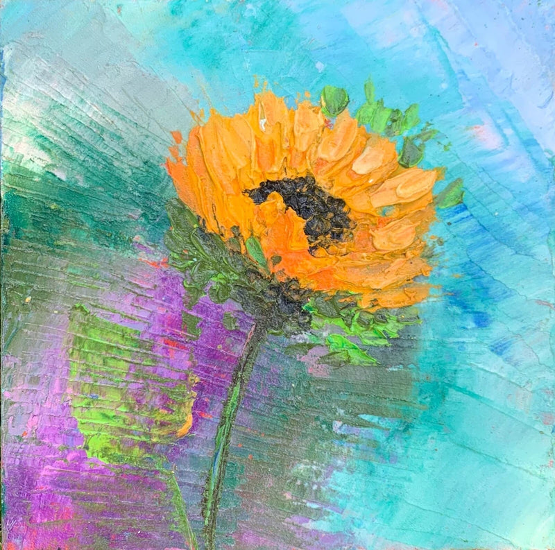 Sunflowers OIL painting Floral Solidarity with Ukraine Original Painting Sunflower
