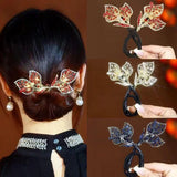 Elegant Calla Lily Hair Clip with Zircon Flower Leaves for Women Fashion Accesso Lily