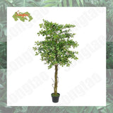 6ft Artificial Trees Faux Silk Fake Plants Natural Wood Trunk for Home Decor Green Plant