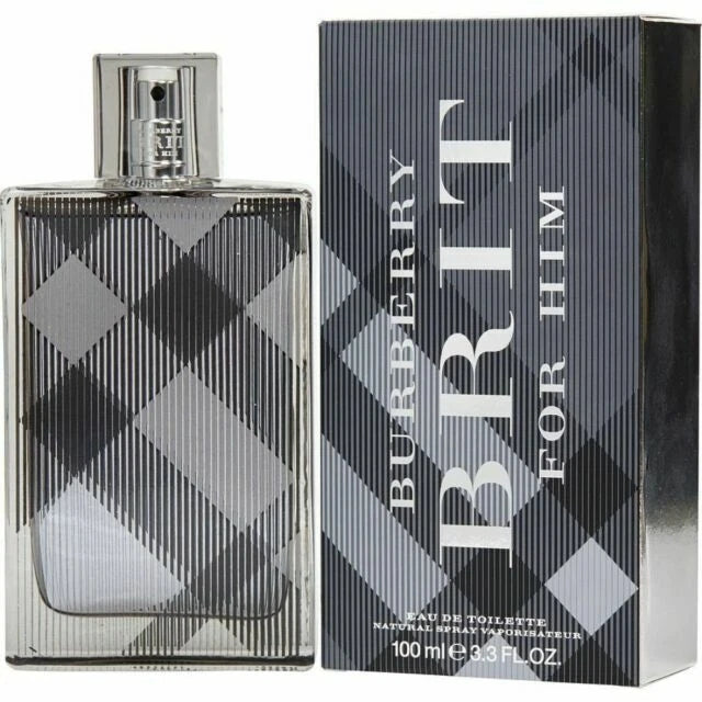 Burberry Brit EDT Spray for Men 3.3oz Ð Brand New Long Lasting Fragrance EDT