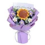 Crochet Flower Sunflower Bouquet - Handmade Artificial Flower for Festival We... Bouquet