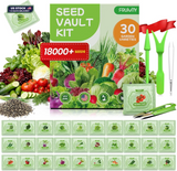 30 Heirloom Seeds Variety Pack - 18500+ Non-GMO Seeds for Planting Vegetables, H Garden Plants