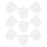 9 Pcs Transparent Orchid Pot Pots for Orchids with Drainage Garden Planter Garden Plants