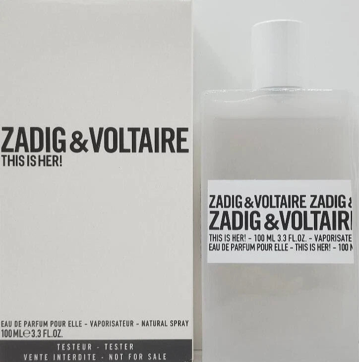 Zadig&Voltaire This is Her! Eau De Parfum Spray For Women 3.3 Oz / 100ml EDP