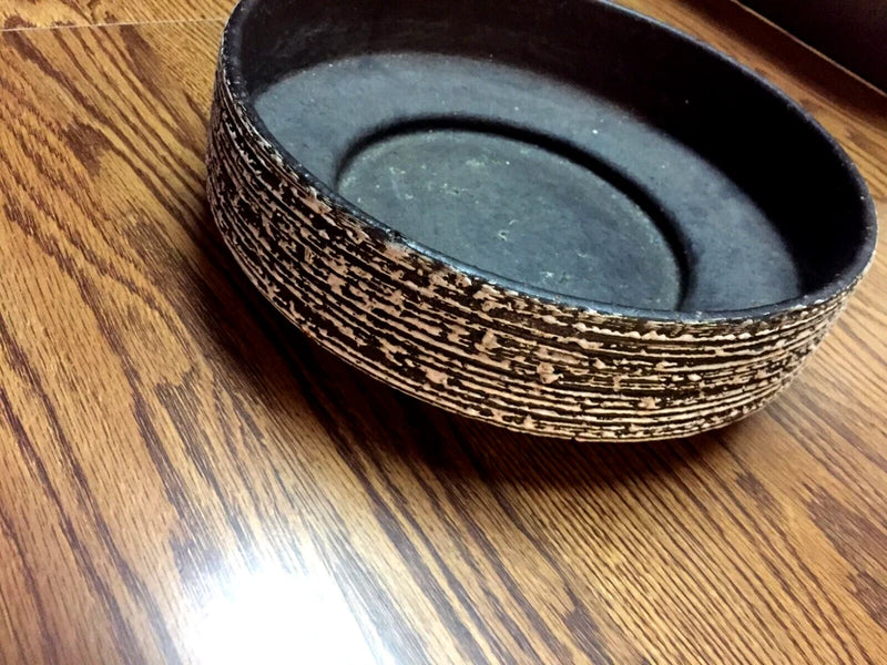 Brown & White 10" Round Terracotta Plant Dish Garden 3" Tall Garden Plants