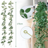 Artificial rose leaf vine greenery decor for photo props For wedding home 175cm Roses