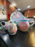 Maxcera Corp. TeaSet in the Pink Hydrangea pattern Hydrangea