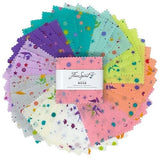 Mini Charm Squares 2.5" x 2.5" Fairy Dust Tula Pink True Colors Precuts M532.44 Flowering Plants