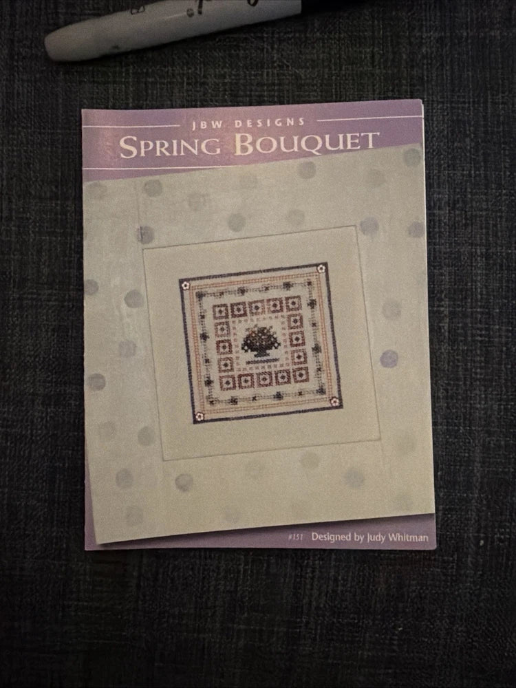 JBW Designs Spring Bouquet #151 Cross Stitch Pattern NEW Unused Bouquet