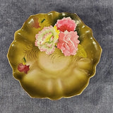 Hand Painted Carnation Flowers Porcelain Bowl 6.5" dia. Bavaria u-15D Carnation