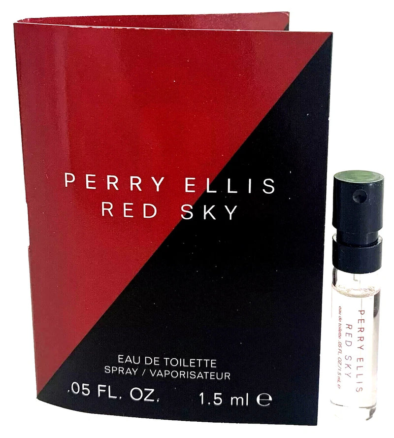 PERY ELLIS RED SKY EDT for Men. Spray Vial Sample 1.5 ml. USA. New EDT