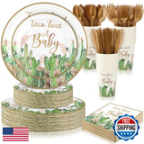 Skybooly 350 Pcs Taco Bout A Baby Party Decorations Cactus Pampas Grass Kit Pampas Grass