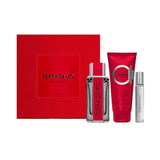 Salvatore Ferragamo Men's Red Leather 3pcs EDP Gift Set Fragrances 8052464899081 EDP