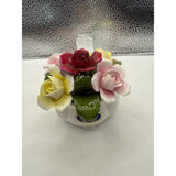 Aynsley England Mixed Roses June Fine Bone China Hand-Painted Floral Display Ranunculus