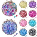 500Pcs Acrylic Flower Bead Caps Lily of the Valley Beads Crafts Findings 10x8mm Lily