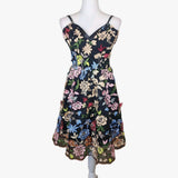 Dress the Population Maren Carnation Floral Dress Womens Small Embroidered Party Carnation