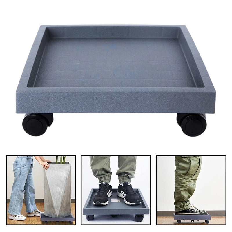Wheeled Square Plant Holder Tray Essential for Easy Garden Maintenance Garden Plants