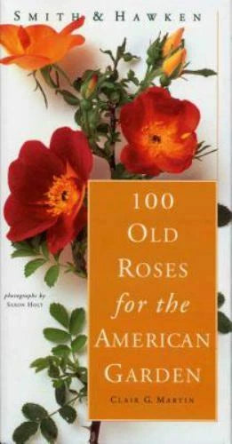 Hardcover rose garden book with orange and red rose cover art