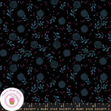 Moda RUBY STAR SOCIETY BACKYARD RS2091 16 Black Floral Quilt Fabric S Watts Flowering Plants