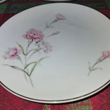 Set Of 2 Carnation Pattern By Royal Court With Gold Trim 6  1/4 Bread Plates Carnation
