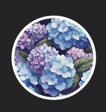 Hydrangea 2 Flower Sticker 3Óx3Ó Hydrangea