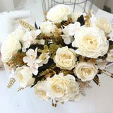 New Artificial Flowers Fake Flower Flowers For Wedding Home Peony Rose Rose Silk Peony