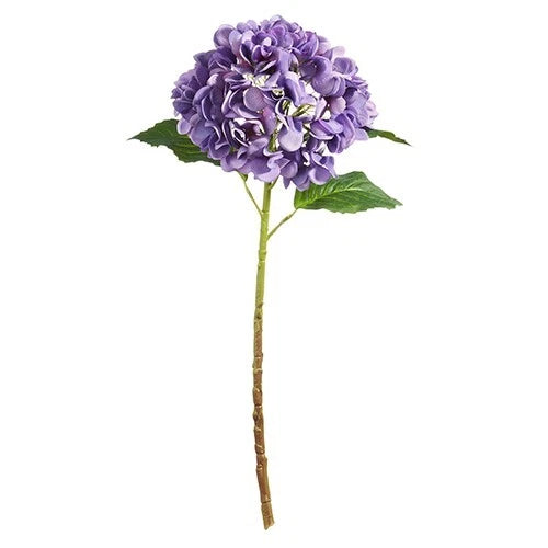 Raz Imports Real Touch Hydrangea Stem, Purple - 19" (F4541993) Hydrangea