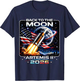 Artemis Launch Back to The Moon 2026 Unisex T-Shirt Roses