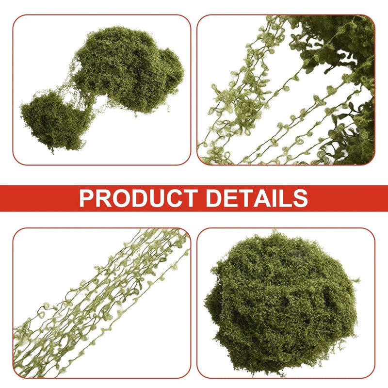 Breathable and Water resistant Fake Moss Maintain its Color Even When Watered Green Plant