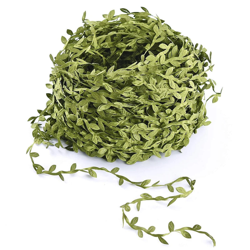265 Ft Artificial Vines Fake Leaf Garlands Hanging Plants Green Leaves for Wall Green Plant