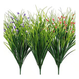 23 In. Green Artificial Tall Grass Foliage Artificial Plant Outdoor Indoor Decor Green Plant