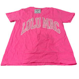 Lulu Mac Polka Dot Neon Pink Comfort Colors Tee M Roses
