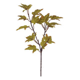 Artificial Maple Leaves Branch Fake Fall Leaves Stems Plants Outdoor For Homeº Green Plant