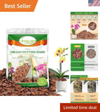 2 Quarts Organic Orchid Potting Bark- All Natural Orchid Bark Potting Mix Pin... Orchids