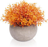 Artificial Boxwood Fake Plant, Mini Sage Green Potted Boxwood Topiary Artificial Green Plant