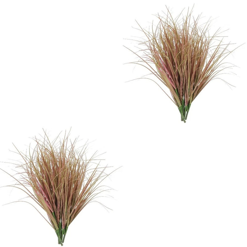 2 Count Artificial Grass Tall Plant Fake Green Plants for outside Green Plant