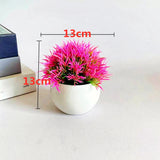 Artificial Bonsai Small Fake Potted Plant Flower for Office Desk Decor Flowering Plants