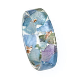 Hydrangea Ring With Real Blue Purple Petals, Nature Inspired Resin Ring Hydrangea