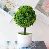 Potted Ball Plant Tree Pot Decorative Garden Bonsai Indoor Outdoor Artificial Green Plant