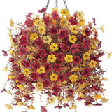 Silk Daisy Artificial Flower Stem Brown Violet Eucalyptus for For wedding Decor Daisies