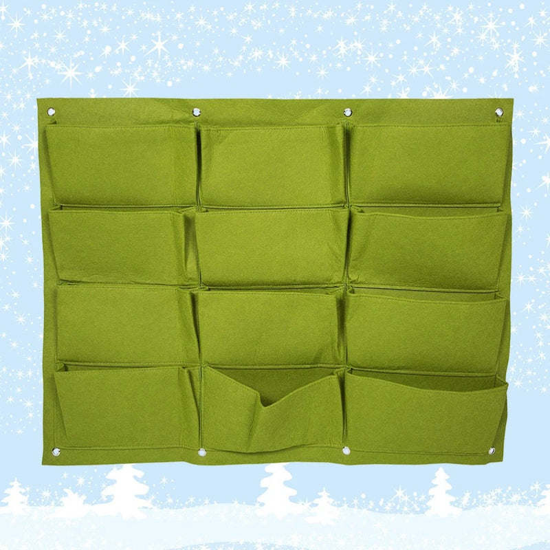 Wall Hanging Planting Bag Garden Planter Felt Bag_ Visible Potato Grow Bags Garden Plants