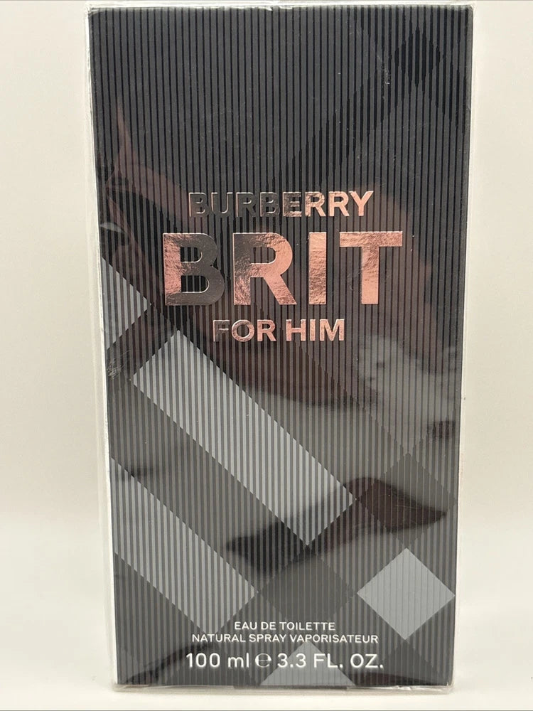 BURBERRY BRIT FOR HIM 3.4 OZ EDT MEN (Brand New Factory Sealed) EDT