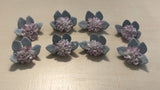VERY RARE Set Of 8 Royal Doulton Tableware Ltd. 1982 Carnation Flower Clusters Carnation