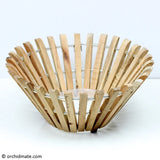Hanging wooden orchid basket - Round 10" Orchids