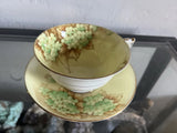 Paragon Vintage Double Warrant Yellow Hydrangea Flower Teacup and Saucer, EUC Hydrangea