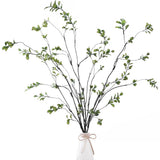 47.2ÕÕ 4Pcs Artificial Ficus Branches Artificial Greenery Stems Faux Ficus Tw... Green Plant