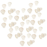 50Pcs White Plastic Plant Basket Mesh Pot for Hydroponic Garden Growing Garden Plants