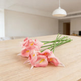 10 Pieces PU Calla Lily Artificial Flowers for Wedding and Home Design Ideas Lily