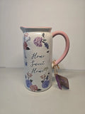 Hydrangea Bliss Pitcher Collection Ceramic Pitcher Floral Design Hydrangea