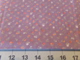 3/4 YD X 44" VINTAGE LILAC CALICO W/ SMALL FLORAL COTTON NEW#6522 Flowering Plants